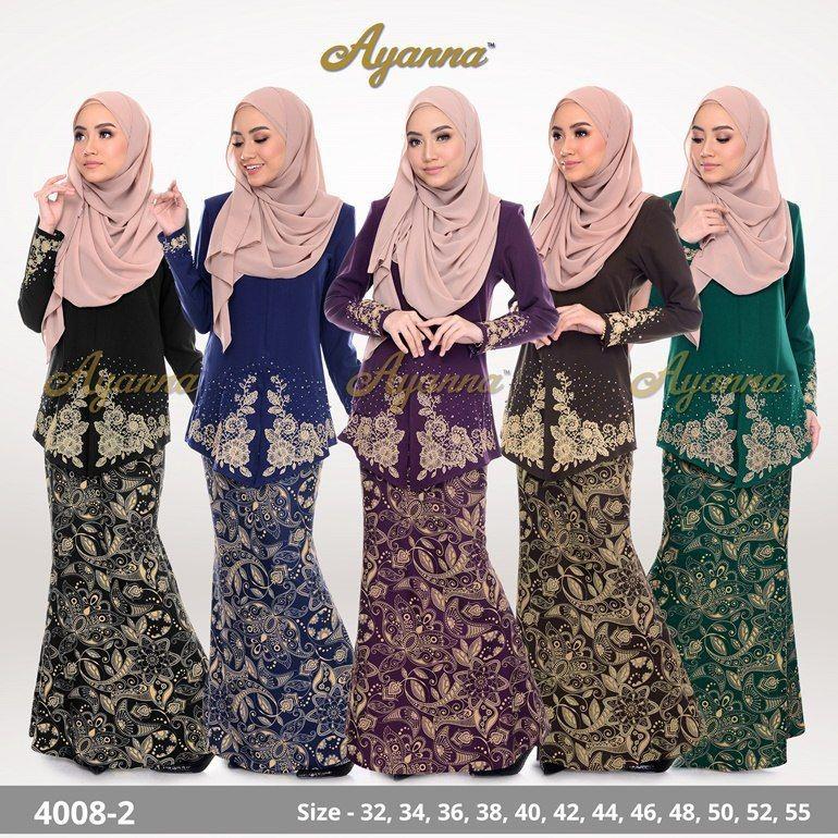Baju Kurung Berpesak Hitam