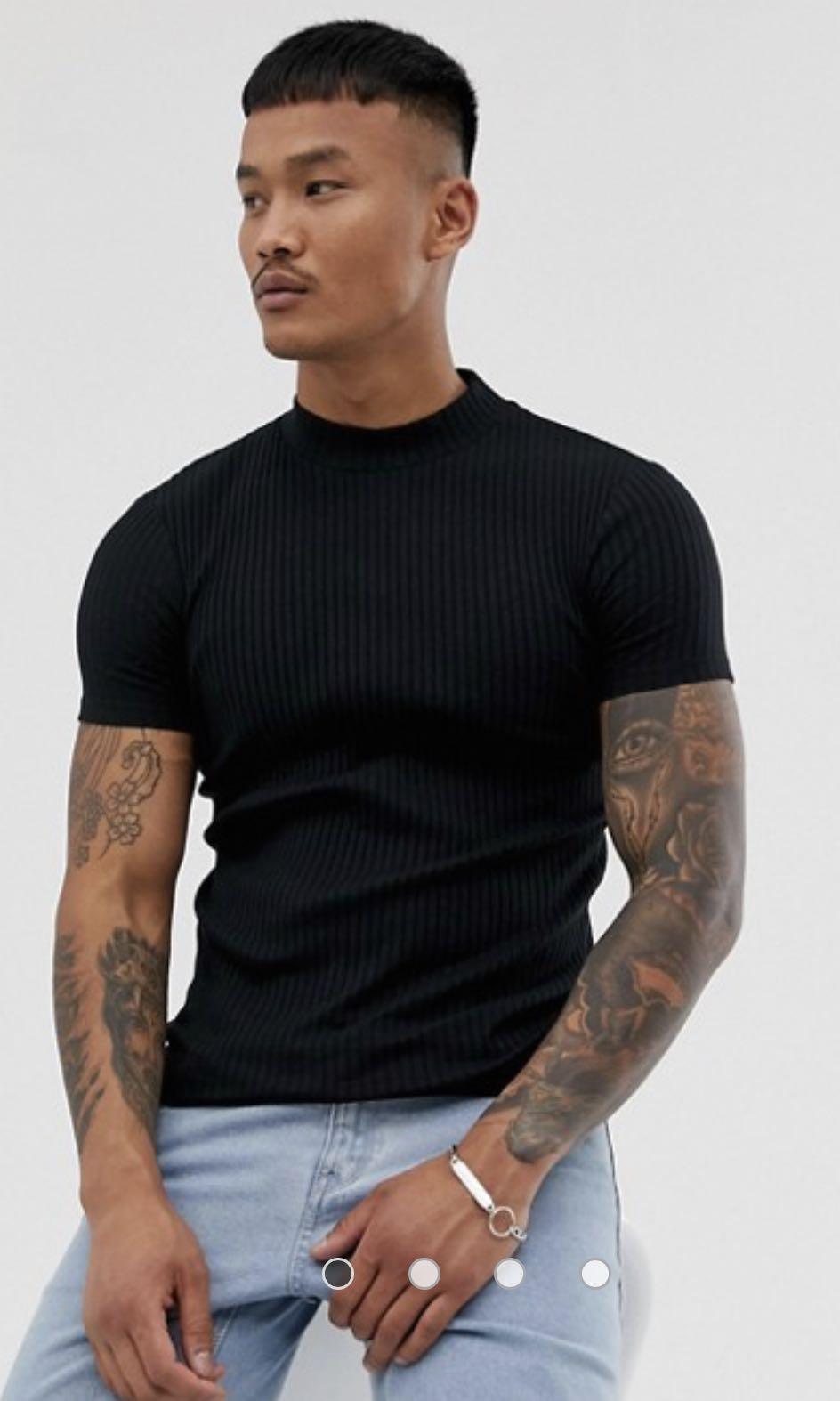 mockneck tee men