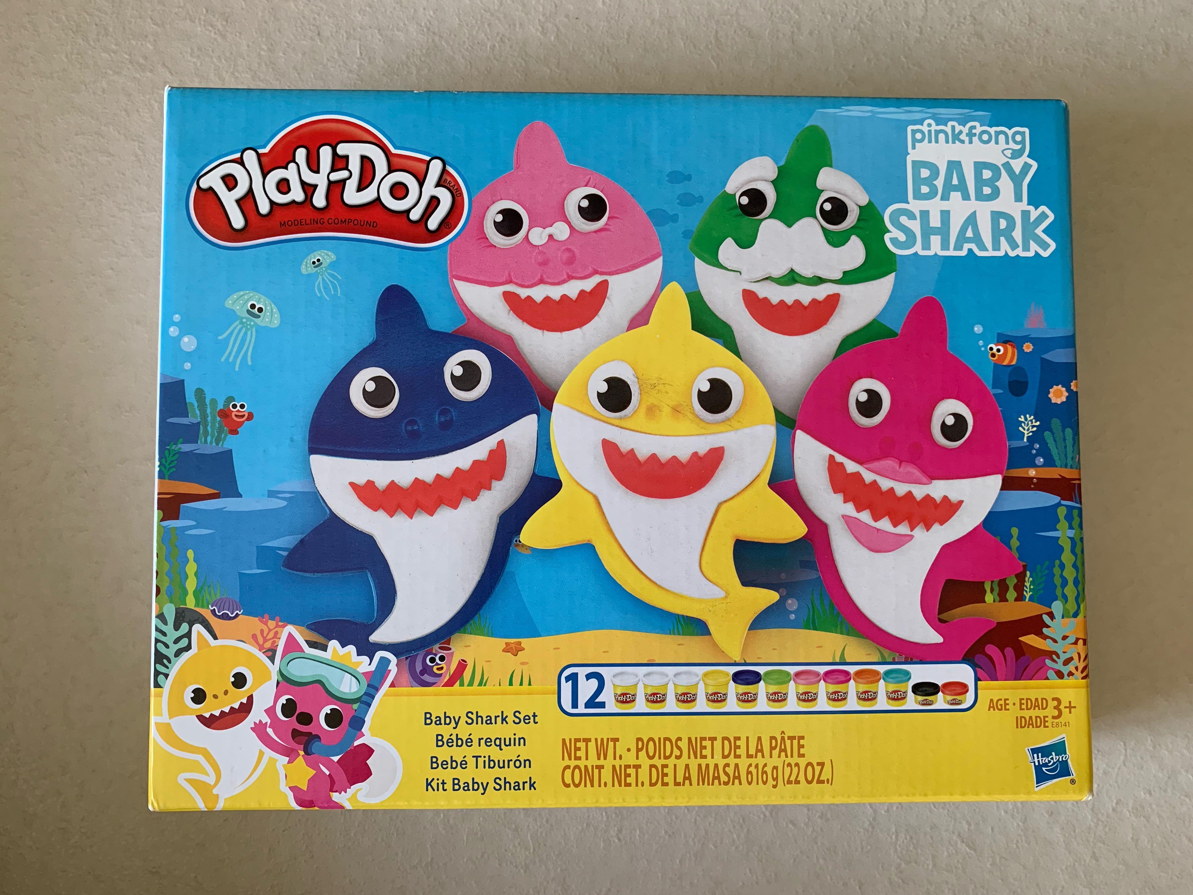 Reserved] BNIB PinkFong Baby Shark PlayDoh Toy Set Gift ...