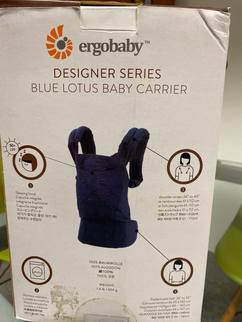 Brand new in box Ergobaby carrier blue lotus