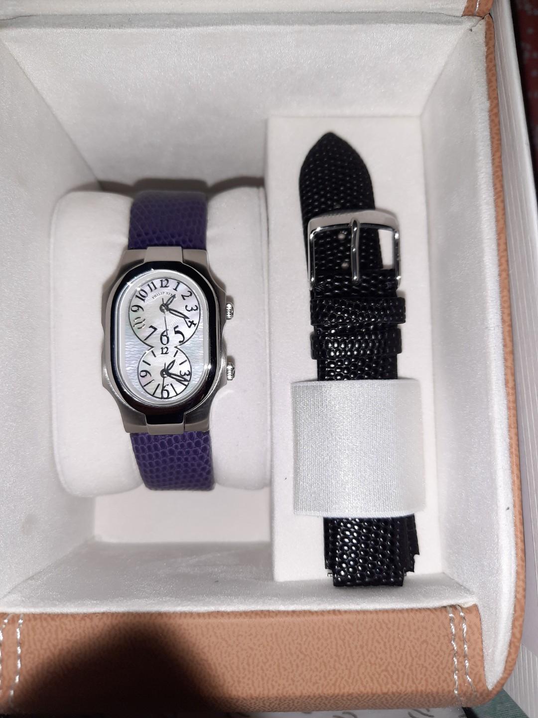 Brandnew Original Philip Stein Watch (Category: Luxury Watches) located in Manila. Submitted by antonyareyes (Listing ID 279861081, Image 1). Description: Original philip stein watch, mother of pearl face. Brandnew and never been used. Complete with box, paperbag and warranty card. Bought from philip stein makati. Original price is 46k..