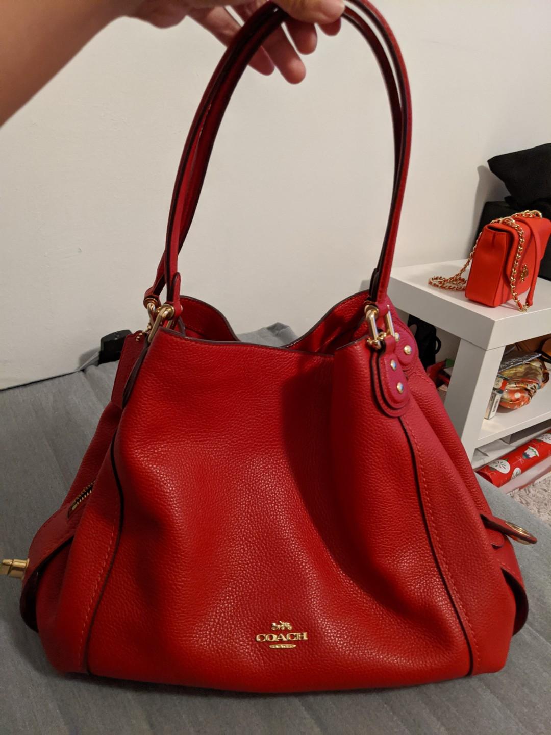 Coach hot sale edie red