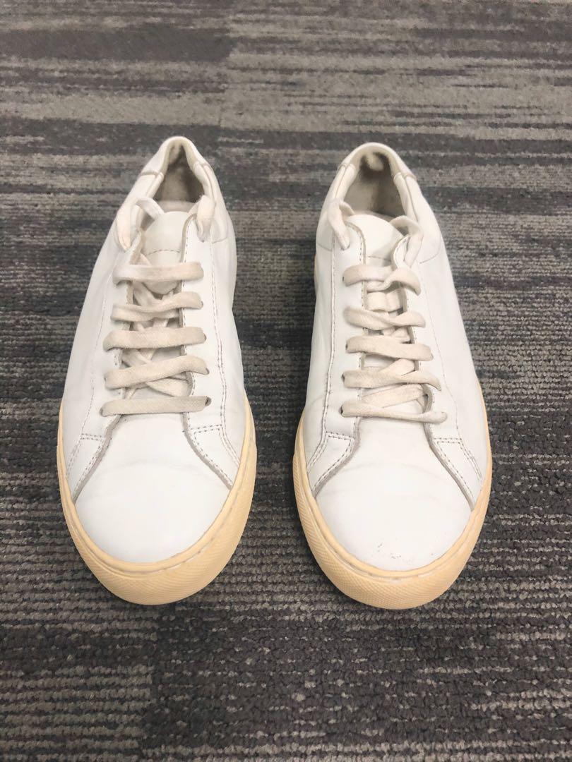 Common Projects (Category: Sneakers) located in Manila. Submitted by soyfresh (Listing ID 279969611, Image 1). Description: Woman By Common Projects Achilles Low *the pair is in lusting used condition size 7 as indicated in the stamp numbering.