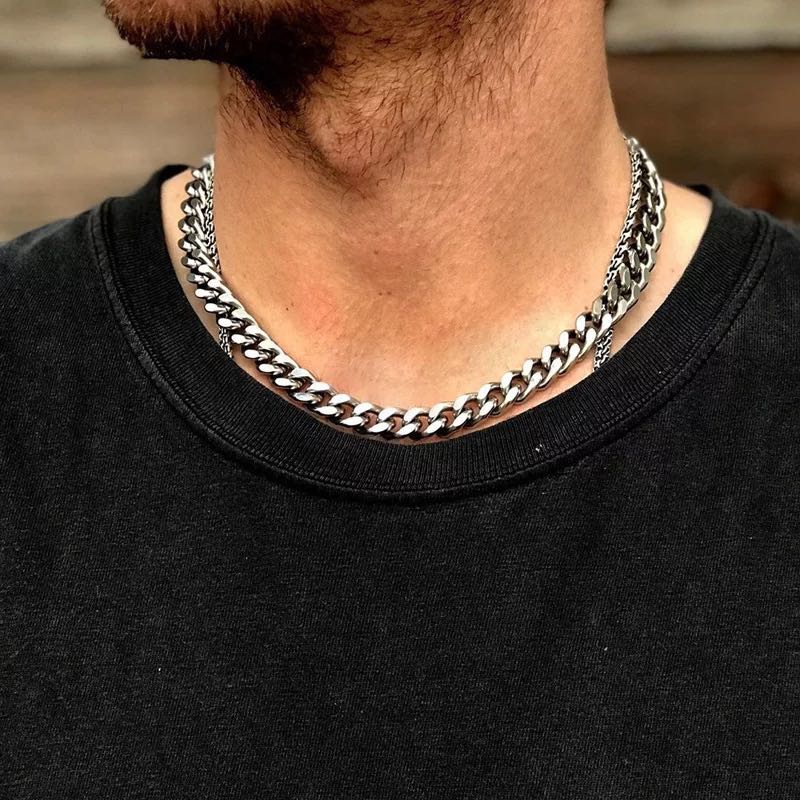 Cuban Link Necklace Mens Cuban Link Chain Eboy Chain Men S Fashion Accessories Others On Carousell #tictok #eboy #noen #style #black #music #lilpeep. cuban link necklace mens cuban link chain eboy chain