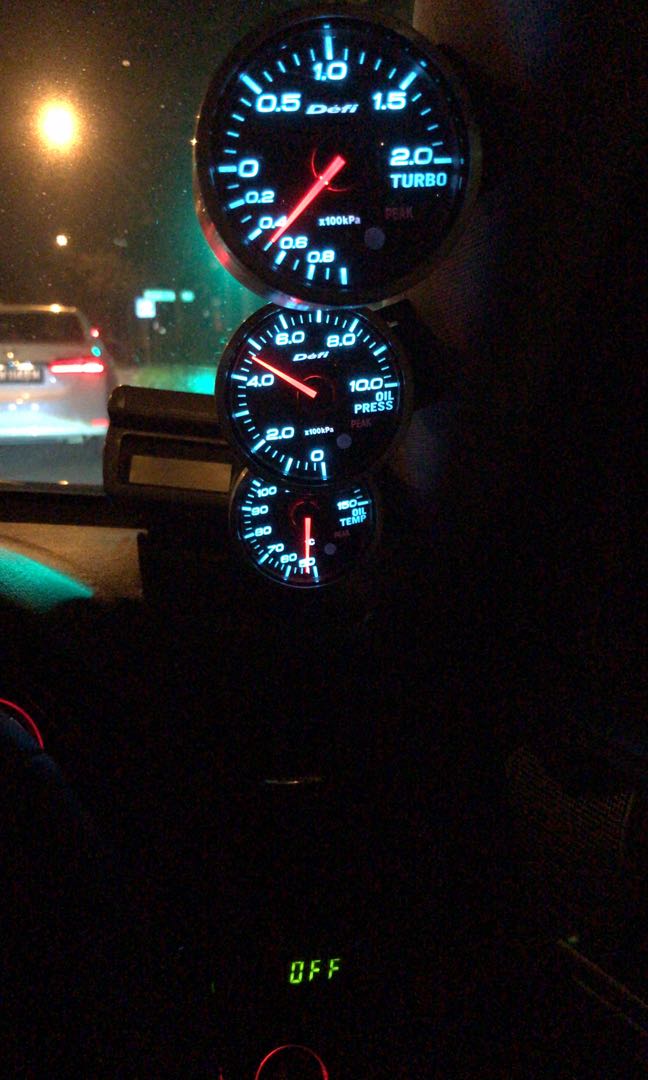 Defi gauge with all sensor and Defi Link Controller, Car Accessories