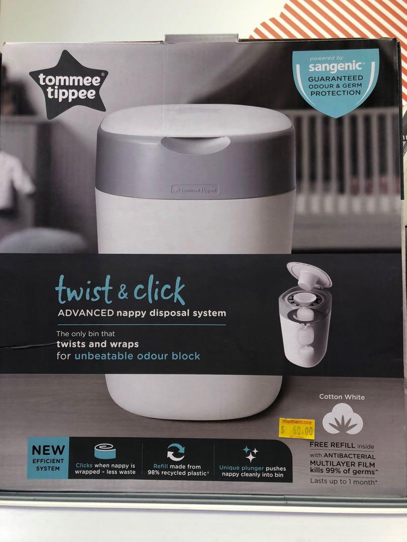 Diaper / nappies bin twist &Click Mothercare, Babies & Kids, Bathing