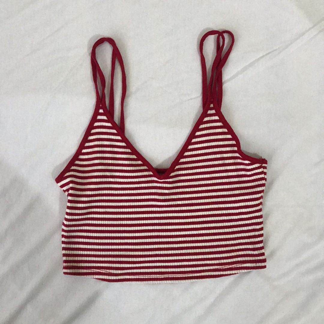 F21 Striped Midriff, Women's Fashion, Tops, Blouses on Carousell