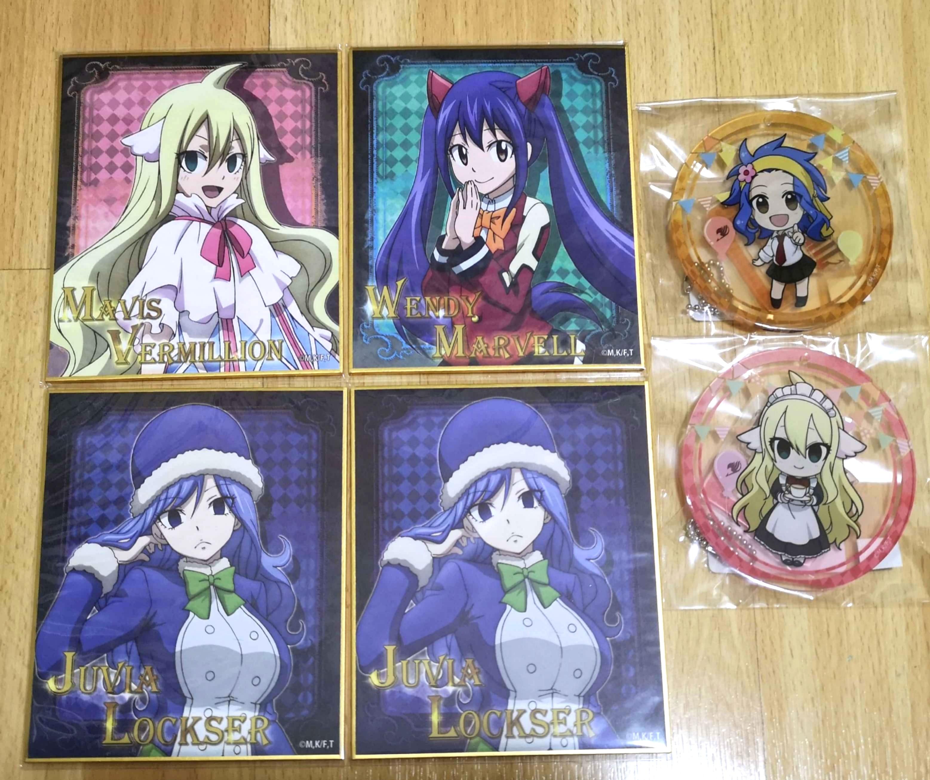 Fairy Tail Web Kuji Mavis Wendy Juvia Levy Entertainment J Pop On Carousell