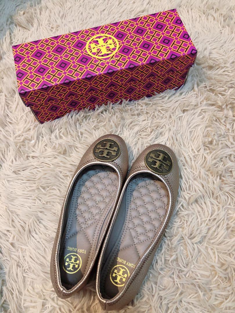 Flat shoes Authentic Tory burch (Any size available) , Women's Fashion,  Footwear, Flats & Sandals on Carousell
