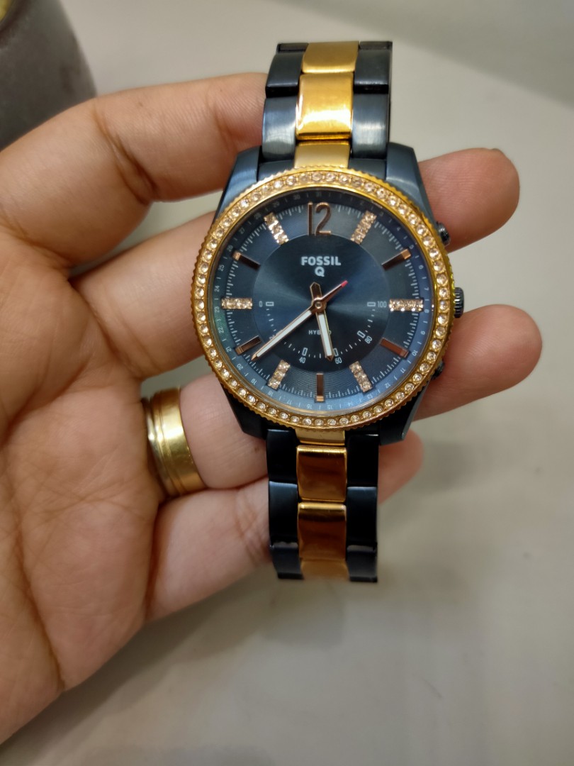 Fossil FTW 5017 hybrid smartwatch q scarlette two tone