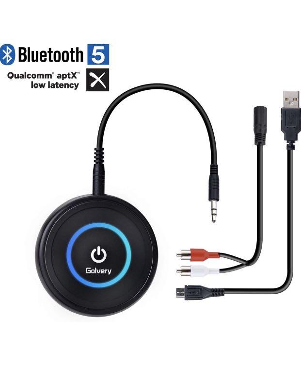 bluetooth transmitter for tv pc dual link wireless audio adapter for headphones