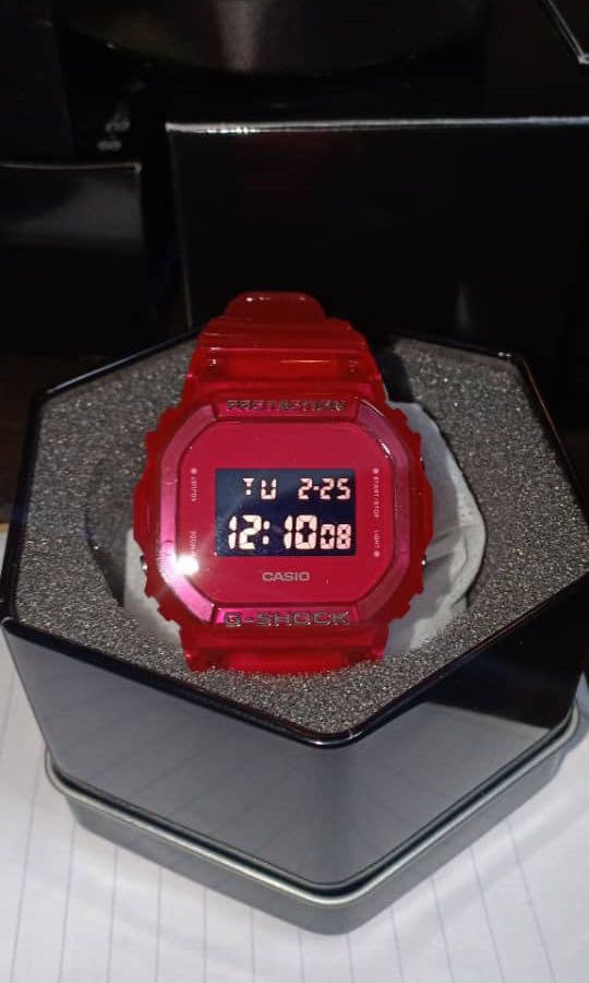 Jelly merah shop g shock