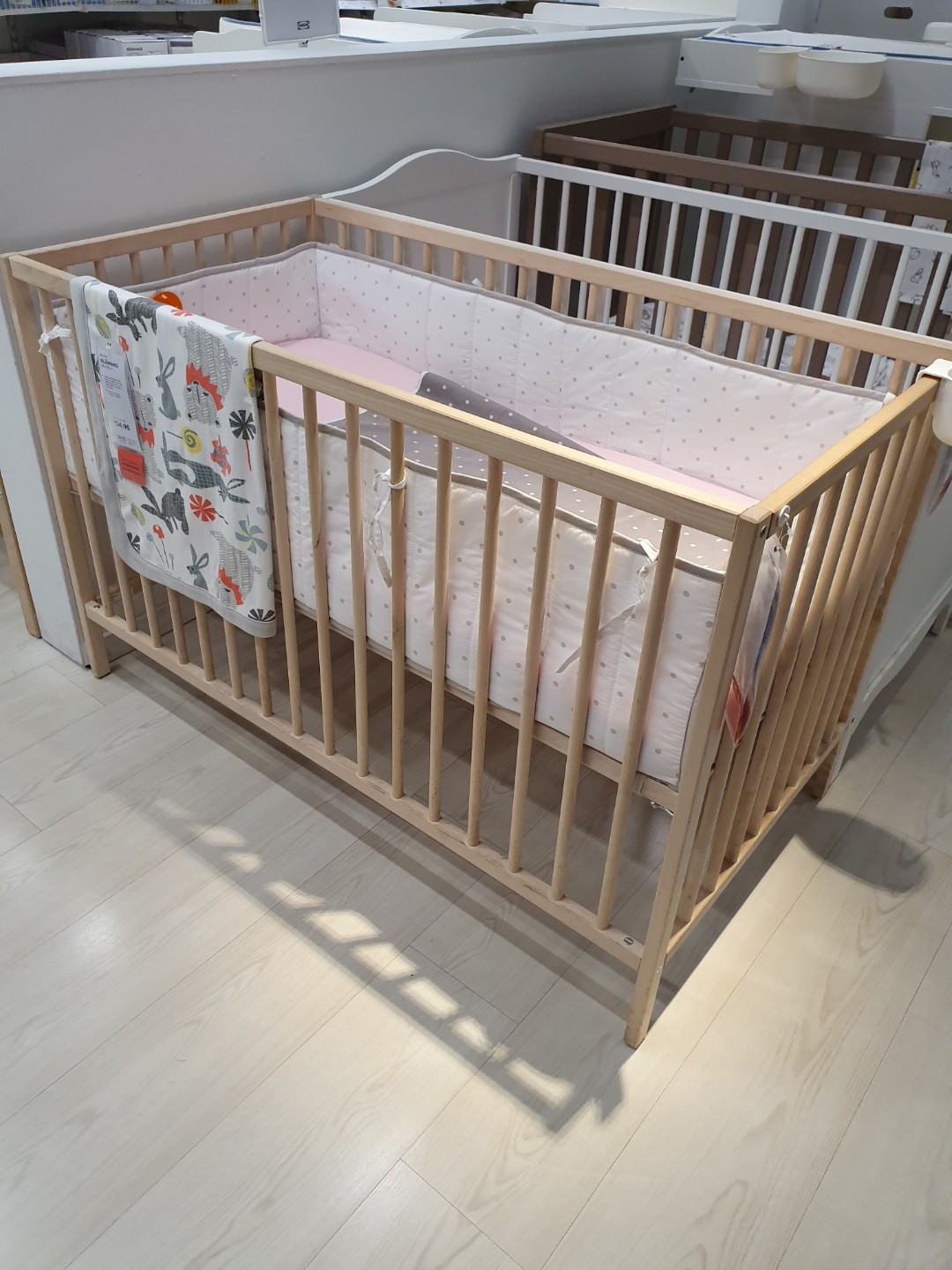 Ikea baby cot and mattress, Babies & Kids, Baby Nursery & Kids