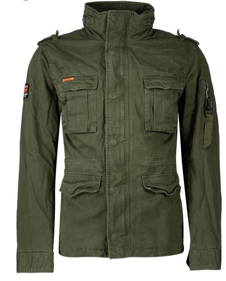 Jacket Mens Superdry Military Jacket, Men's Fashion, Coats, Jackets