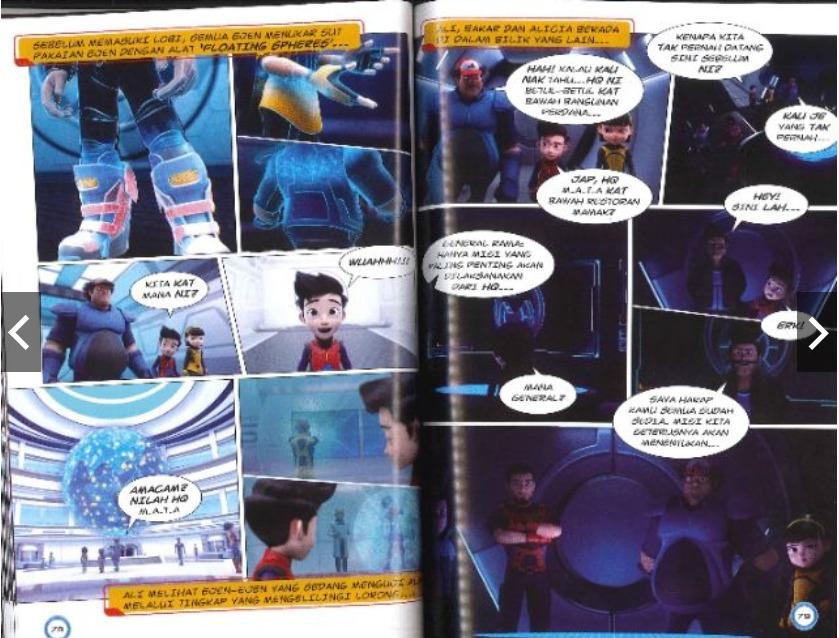 Komik Ejen Ali The Movie Misi Neo Books Stationery Children S Books On Carousell