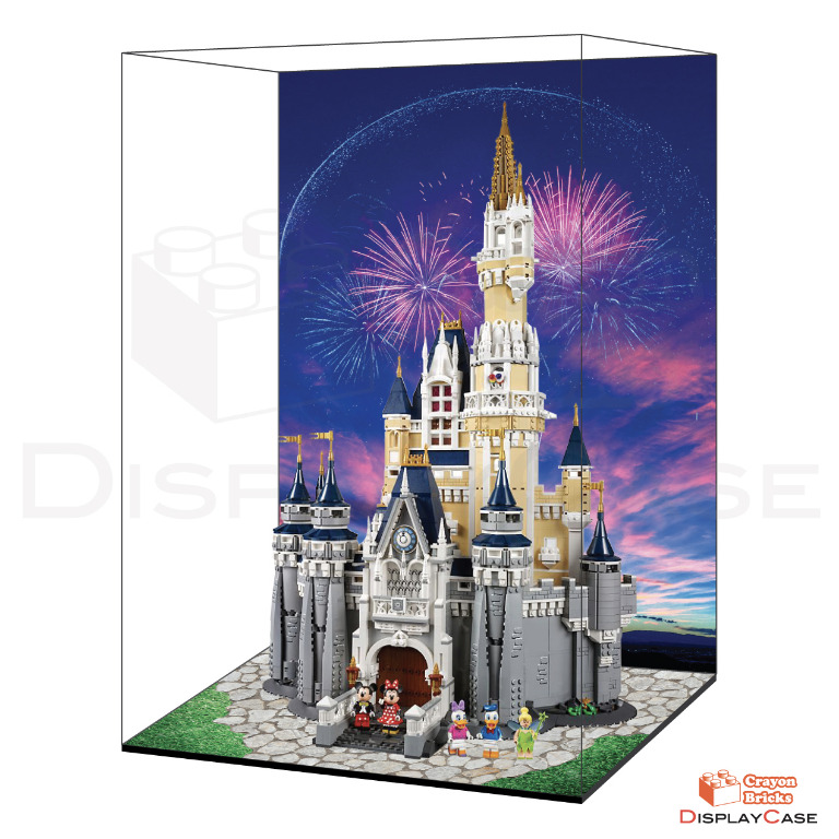 Lego Disney Castle Acrylic Display Case With Backdrop Hobbies Toys Toys Games On Carousell