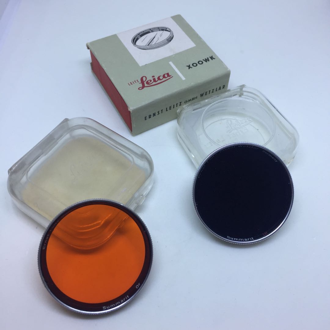 Lot De Filtres Leica E41 Bayonnette Pour Objectif Summarit - Orange, Bleu, Vert, 0, Jaune