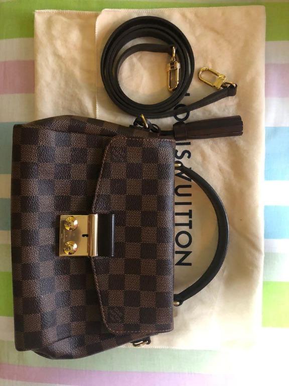 Croisette Damier Ebene Compact Crossbody