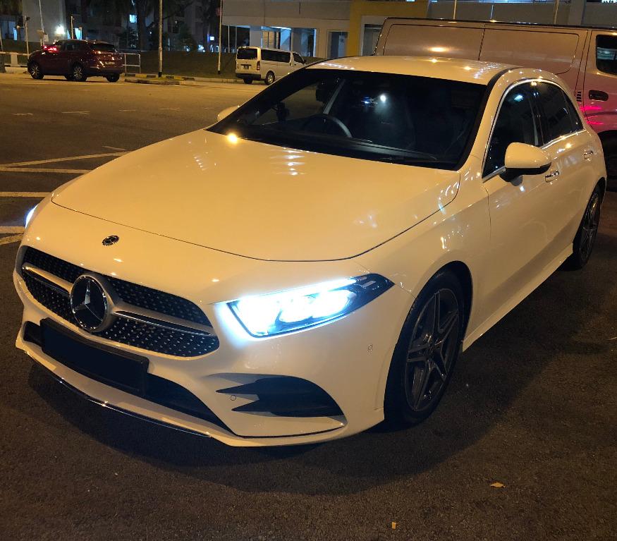 mercedes benz a200 amg line premium white auto cars used cars on carousell