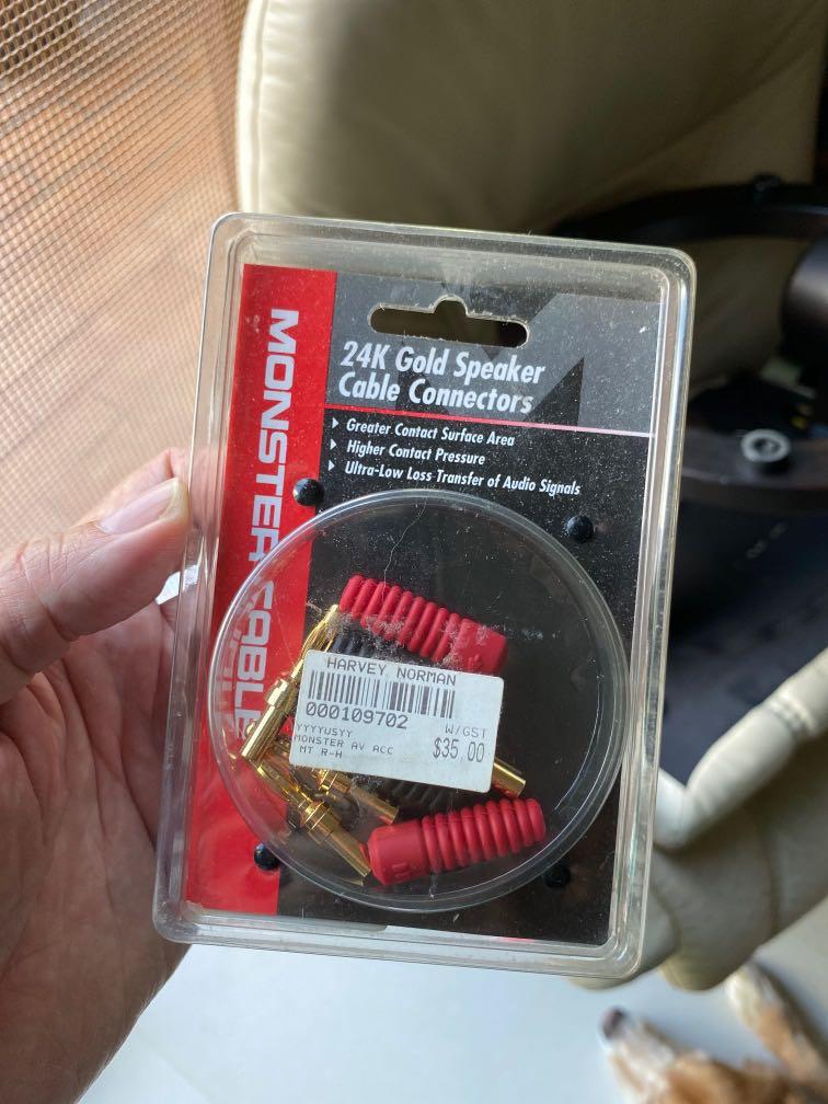 Monster cable speaker connectors sales
