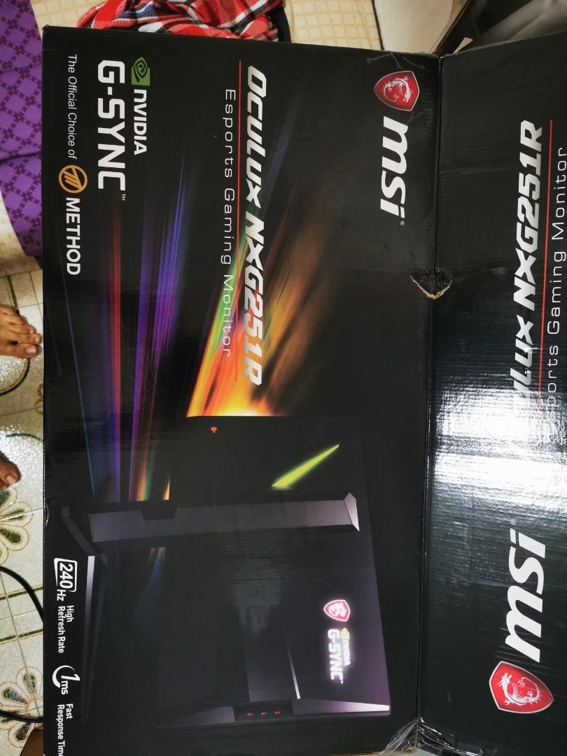 Msi Oculux 24 5 Inch Screen Led Lit Monitor Oculux Nxg251r Computers Tech Parts Accessories Monitor Screens On Carousell