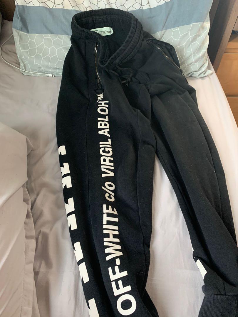 mens off white sweatpants