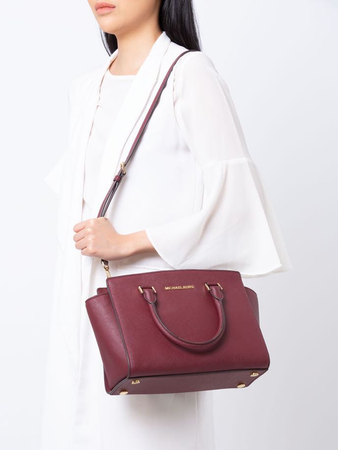 michael kors selma merlot