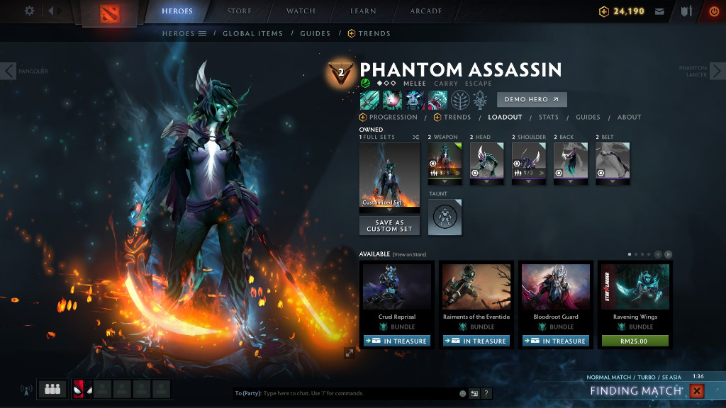 phantom assassin arcana level 3