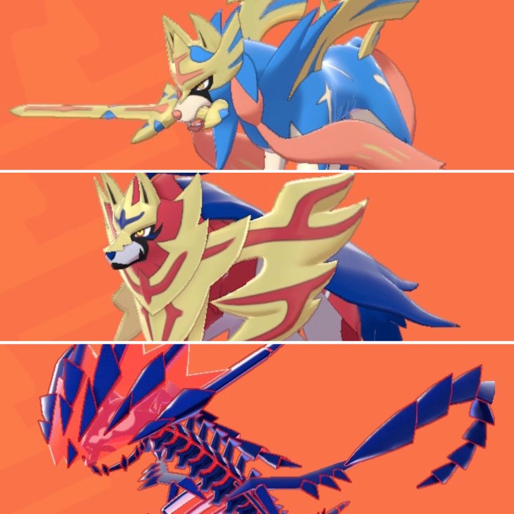 Pokémon Sword and Shield legendaries Zacian, Zamazenta and