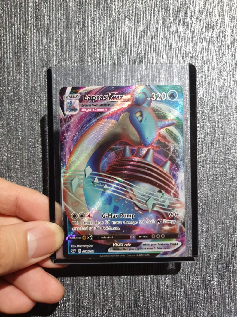 Pokemon Tcg Sword And Shield Lapras Vmax Ultra Rare Card Toys Games Board Games Cards On Carousell