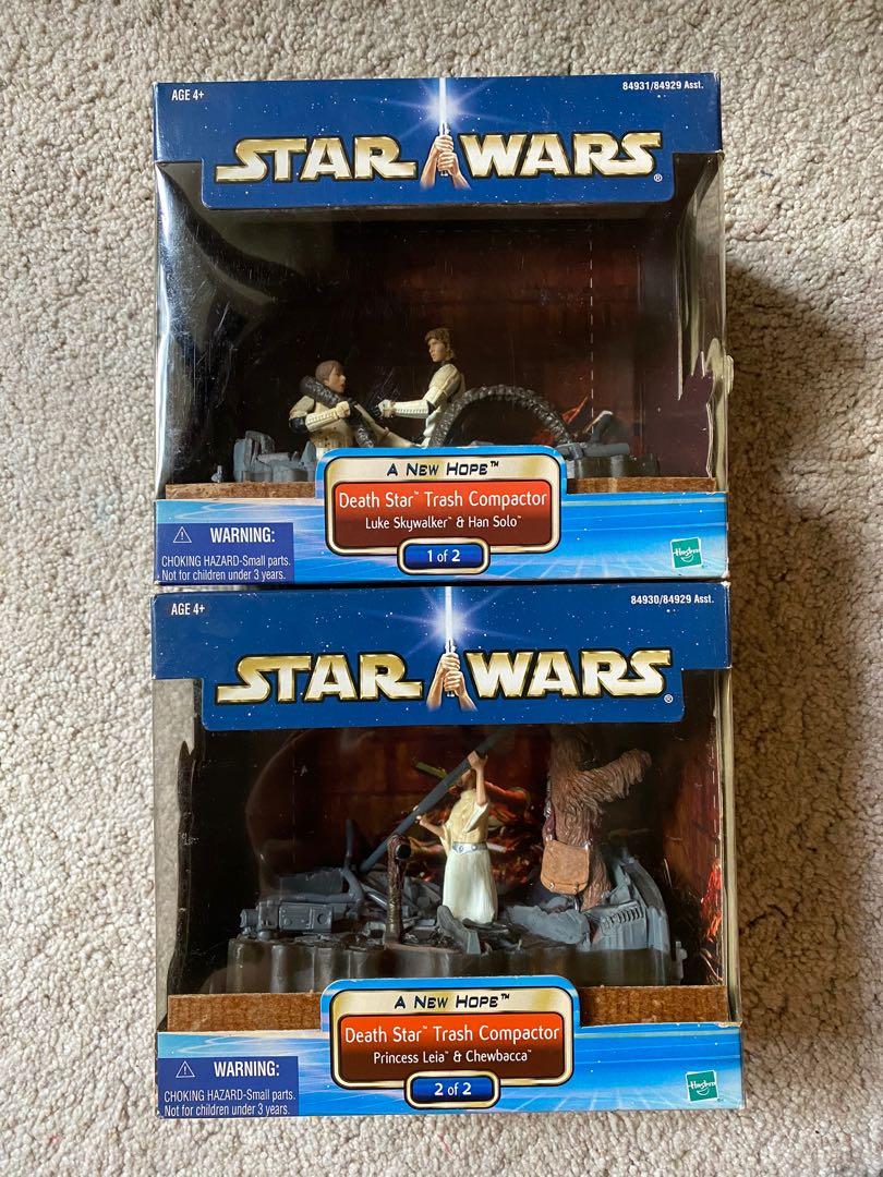Death Star Trash Compactor STAR WARS 1 of 2 2 of 2 SET A New Hope Saga