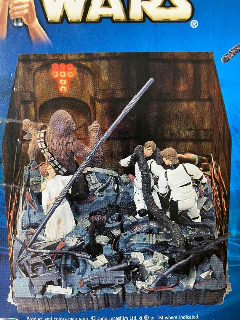 Star Wars Death Star Compactor Diorama (Set of 2) RARE MIB, Hobbies