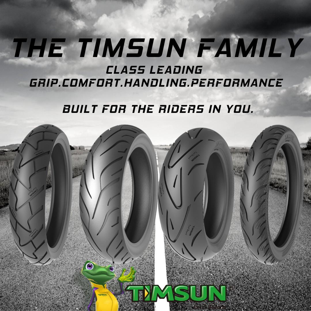 TIMSUN Tyre JIS/DOT/EC Certified, Motorcycles, Motorcycle Accessories