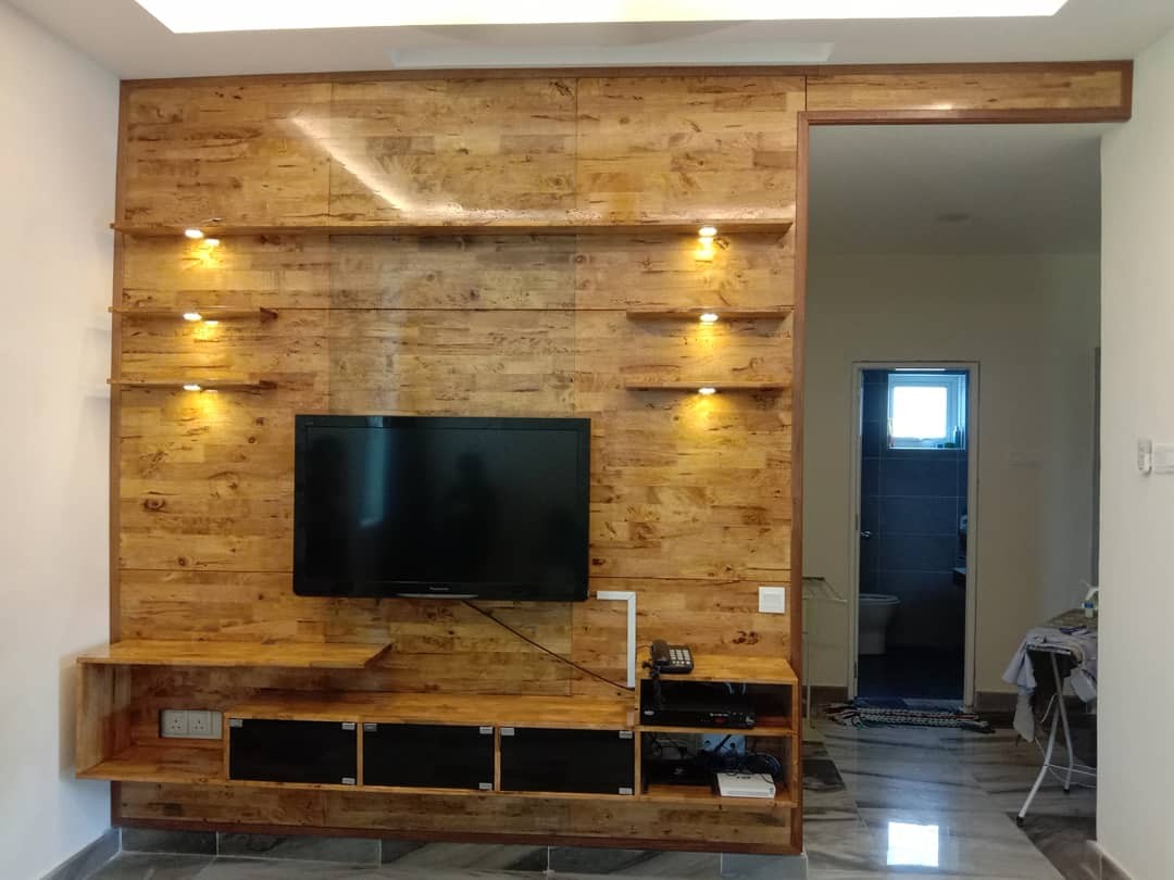 TV Cabinet rubber wood
