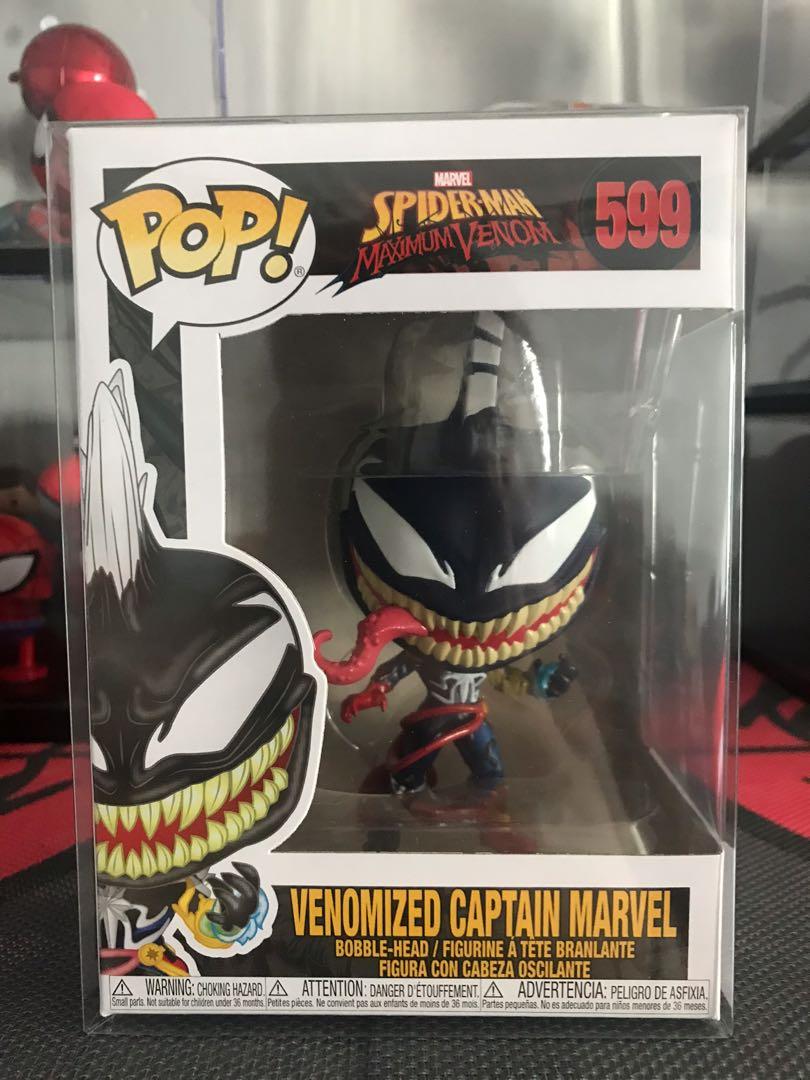 Spider-Man Maximum Venom Venomized Captain Marvel #599 Action Figure Funko Pop