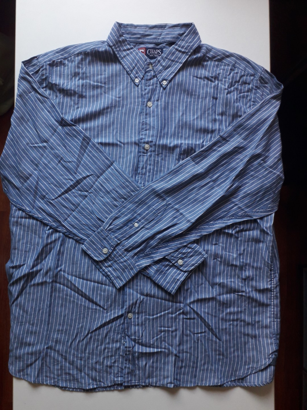 Ralph Lauren CHAPS Long Sleeve Polo Shirt Men's M Size / eaa508262