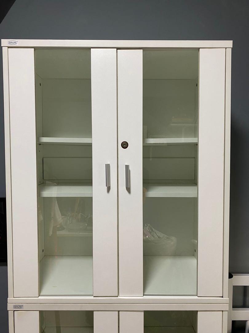 White Glass Door Cabinet 1582702184 A9469526 Progressive 