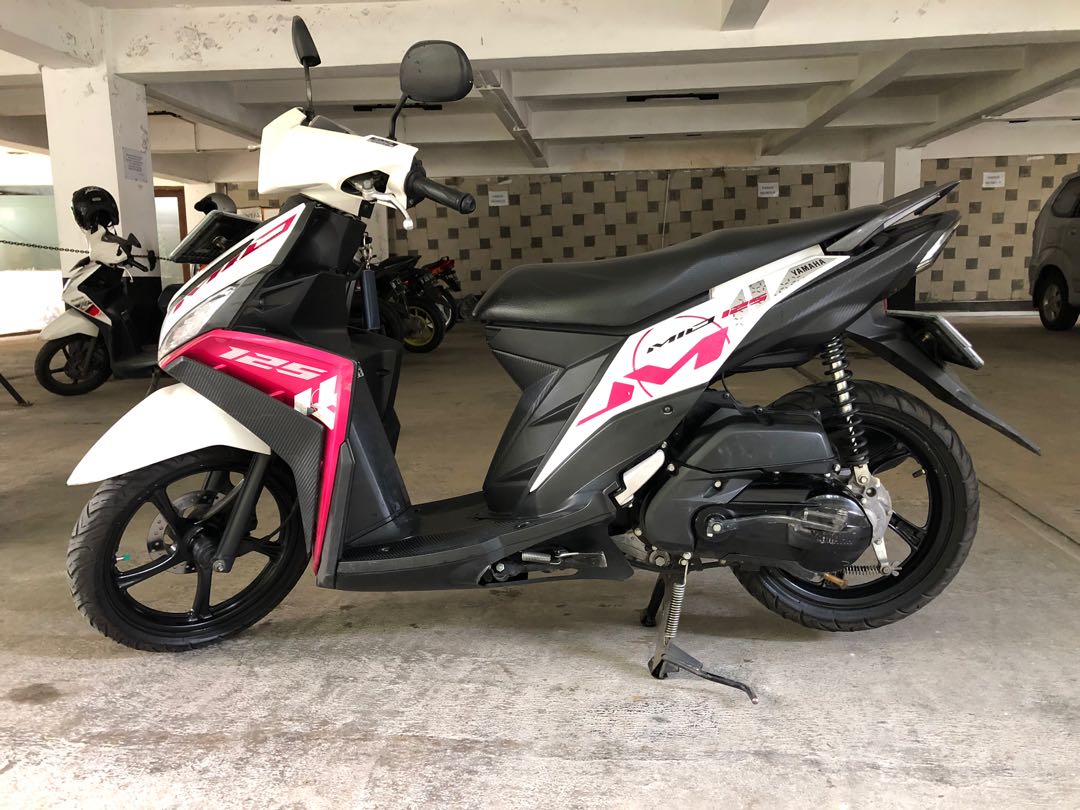 Yamaha Mio M3 2015 putih/pink, Motor di Carousell