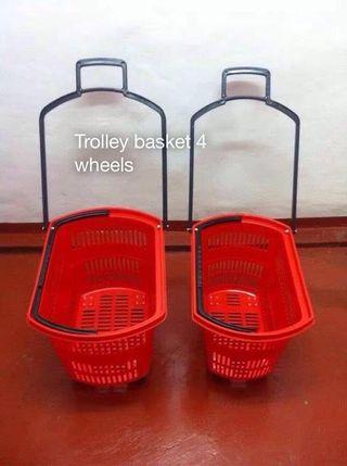 Grocery Plastic Trolley Cart