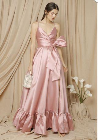 FOR RENT: ZOO LABEL PINK LONG GOWN
