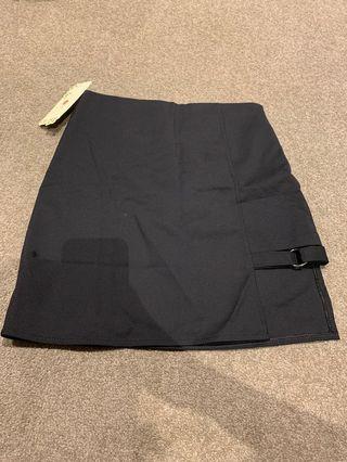 Black short skirt