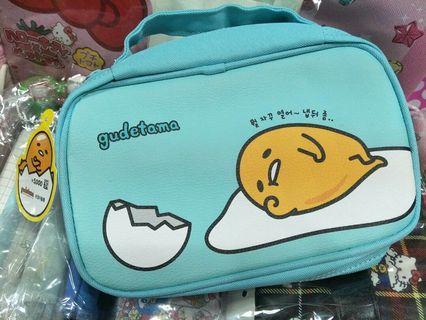 Sanrio light blue Gudetama Pouch
