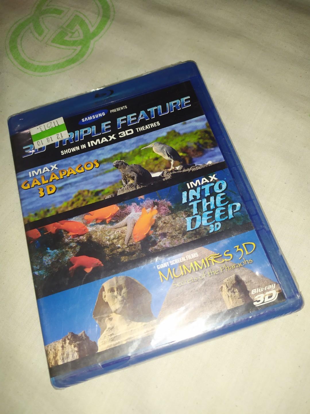3D TRIPLE FEATURE (IMAX 3D) (Category: CDs & DVDs) located in Quezon City. Submitted by declutteringthingz (Listing ID 280127022, Image 2). Description: 3D TRIPLE FEATURE (IMAX 3D).