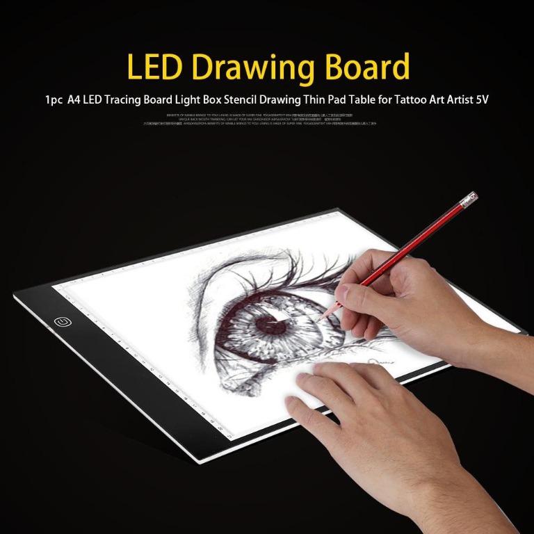 A4 Electronic Tracing Board Adjustable LED Art Stencil Board Light Pad  Tracing Drawing Board for Kids Artists with Cable - China Tracing Board,  LED Art Stencil Board