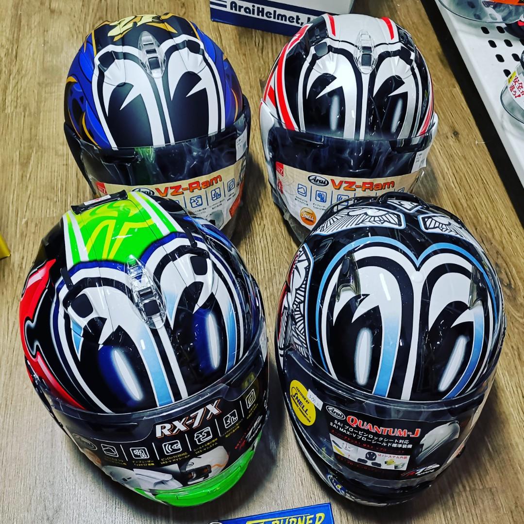 Nakano arai helmet clearance