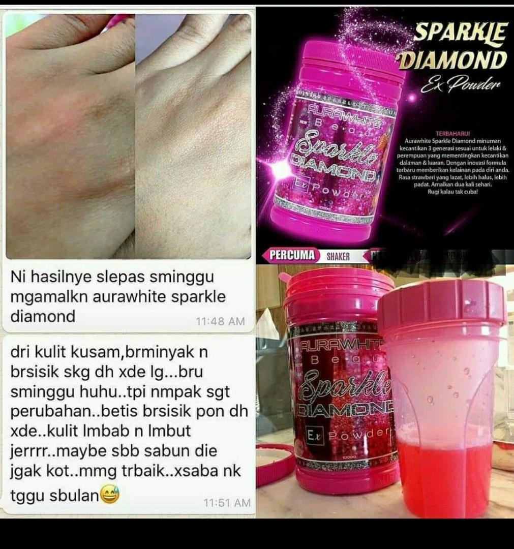 Aurawhite Sparkle Diamond Instock Beauty Personal Care Face Face Care On Carousell