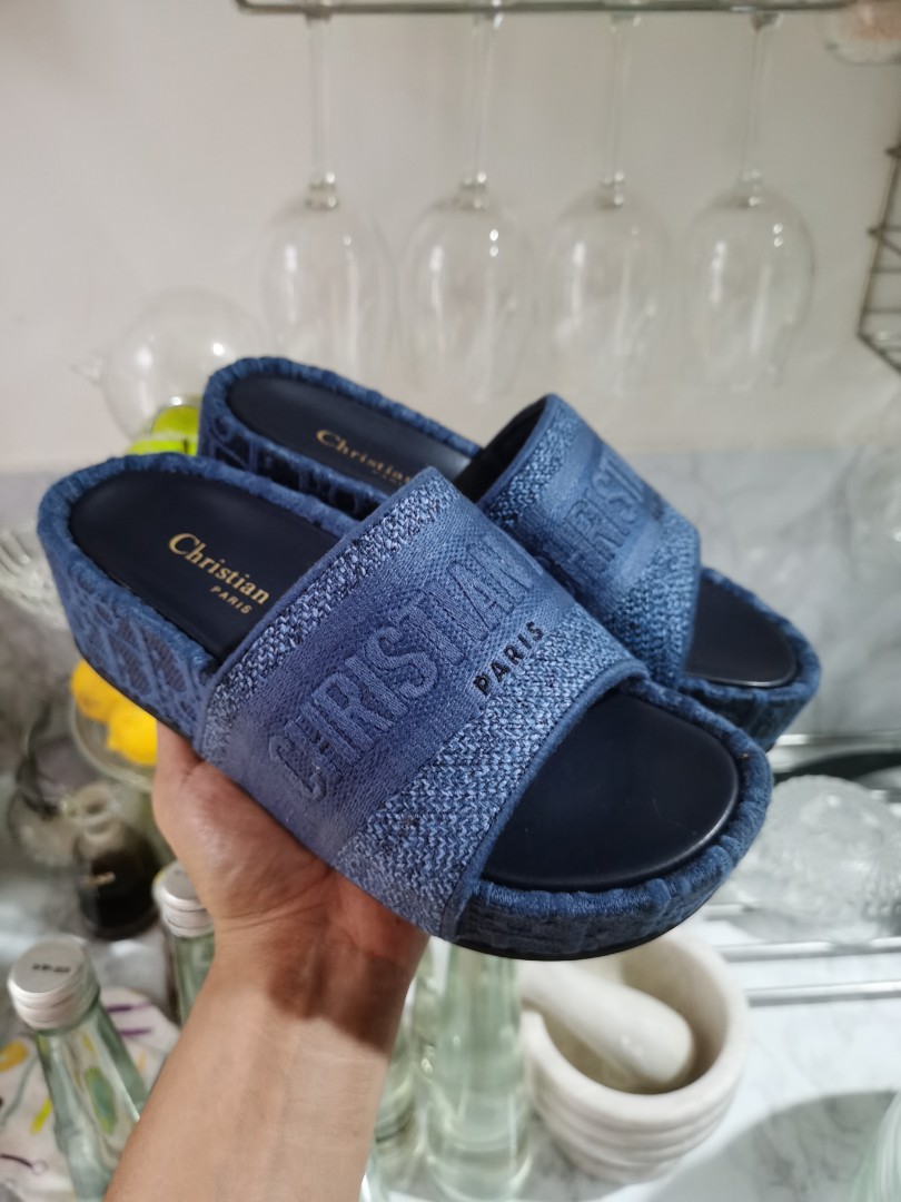 Dior wedge mule cheap