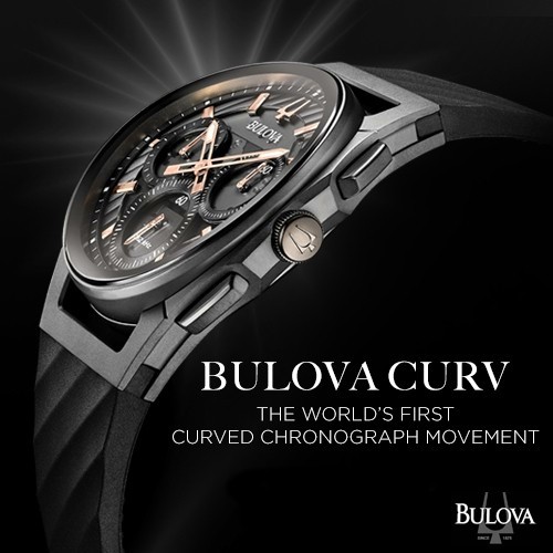 Curved chronograph top