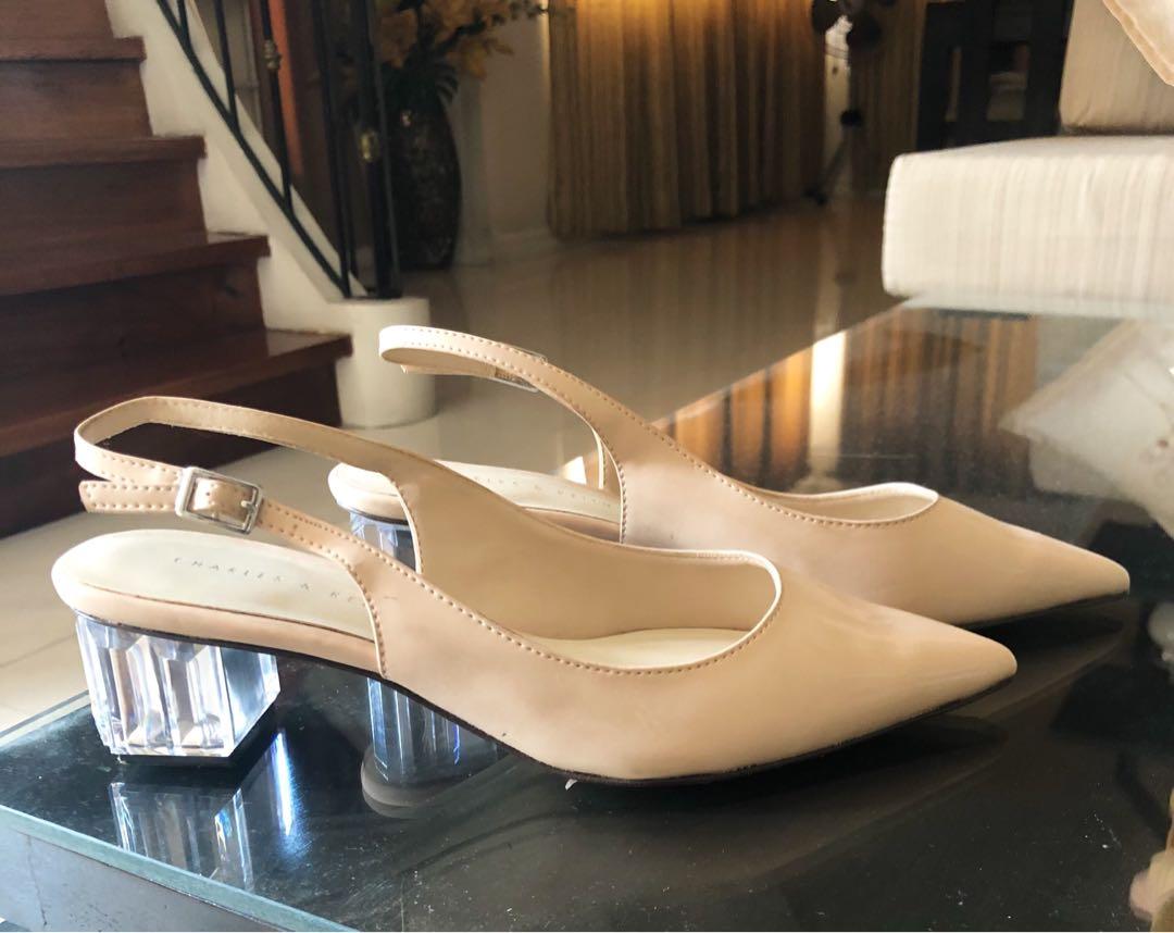 Charles and cheap keith glass heels
