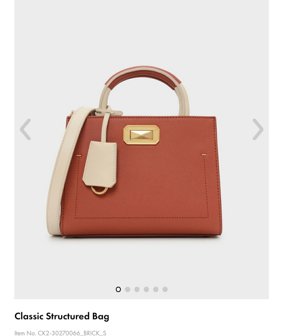 Charles and keith classic structured bag clearance
